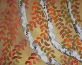 Abstract Landscape Handmade Painting Modern Original acrylic painting on 12"X16" artist, back stapled canvas. 'Autumn Melody'