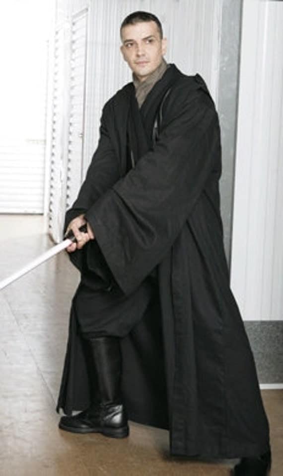 Star Wars Sith / Jedi Robe ONLY - Black - Replica Star Wars Costume