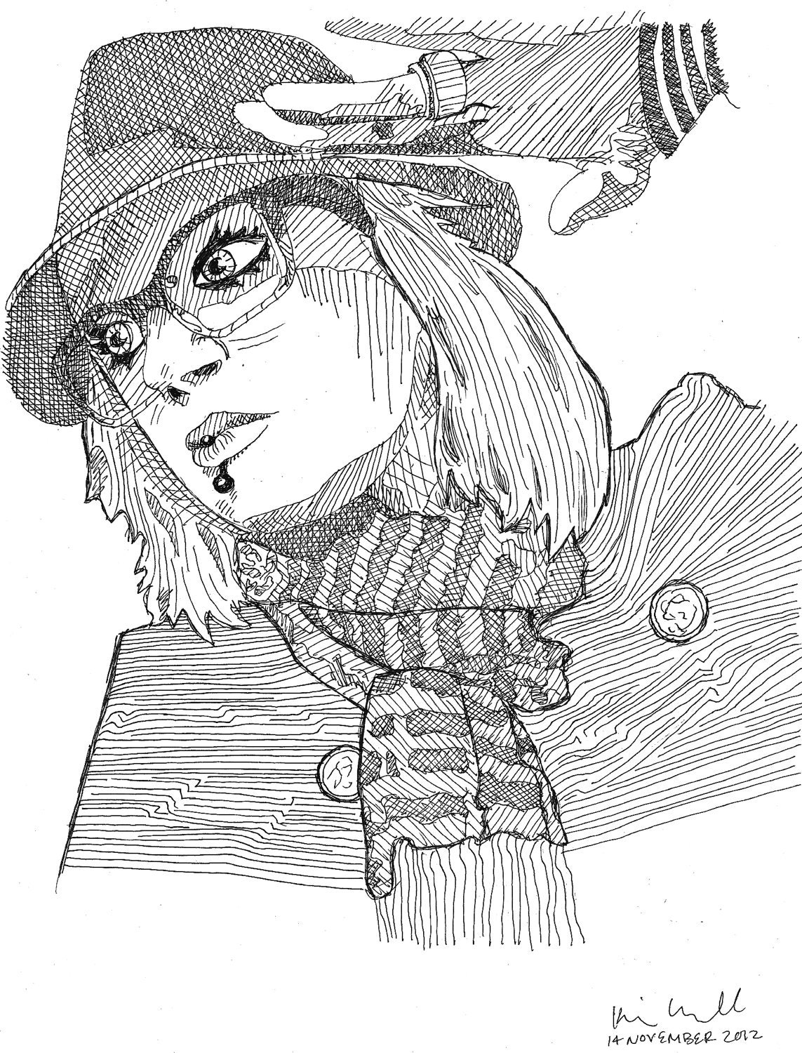 Commission - Pen and ink drawing.