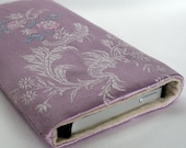 iPhone 5 pouch / iPhone 5 sleeve / iPhone 5 cover - Oriental embroidery in purple