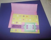 A hand made decorative getwell card........