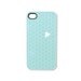 Mint iPhone 4/4S case - beehive white and mint