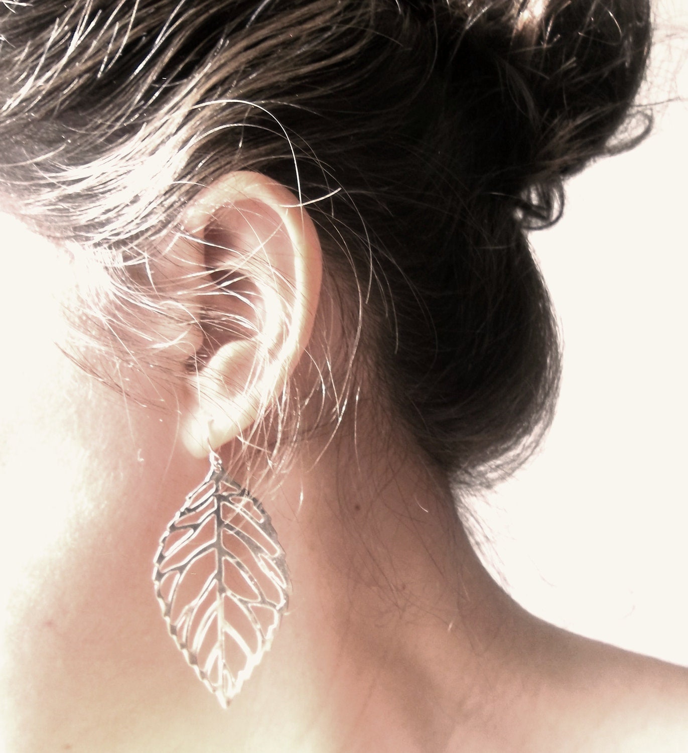 Silver Leaf Earrings - simple and perfect for everyday wear
