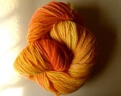 Sweet CITRINE (over 440 yards) fruity fresh Handdyed Wool Yarn Hank