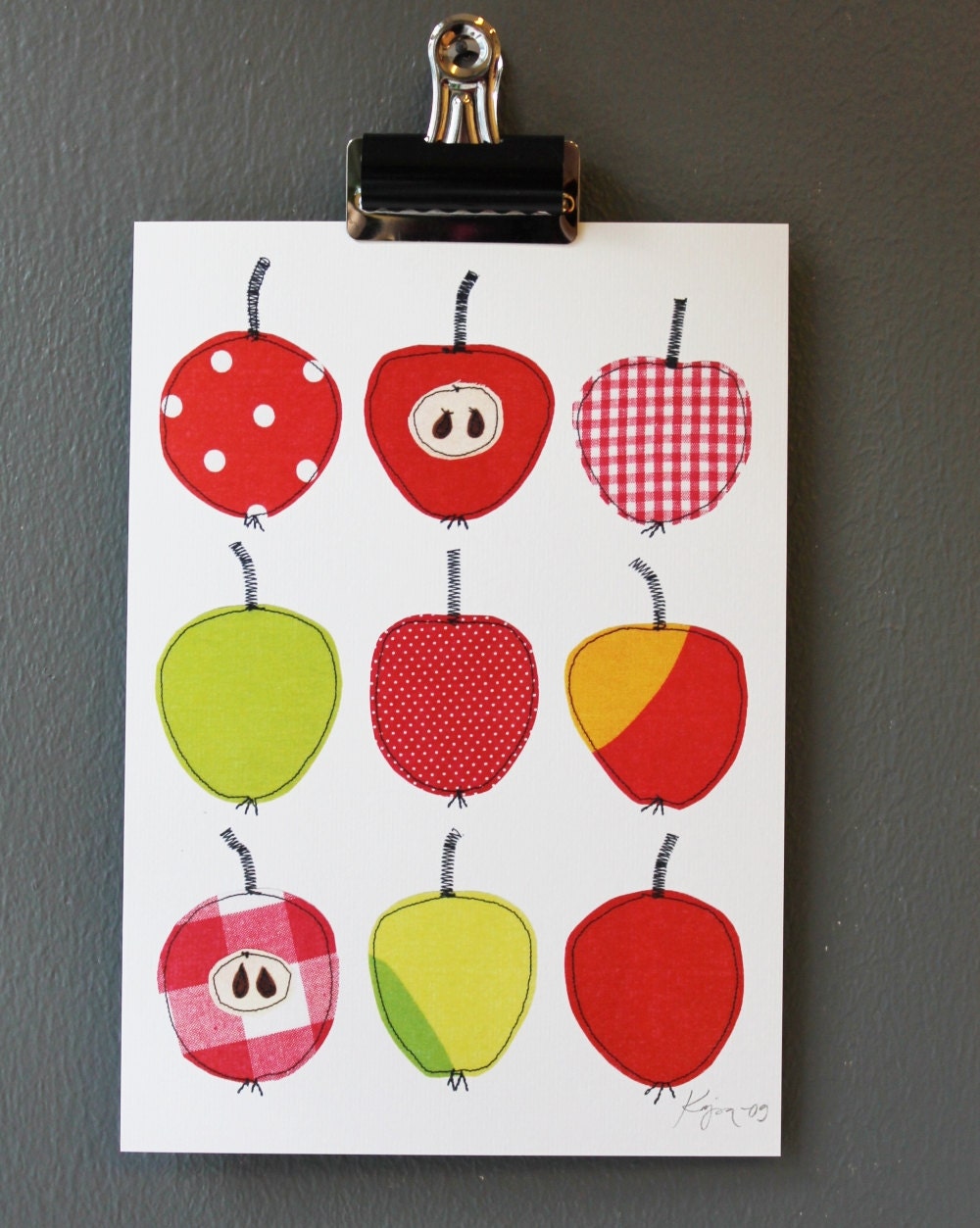 9 sweet and sour apples - art print