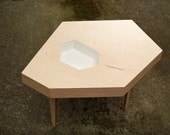 Modern Coffee Table Maple Plywood 35 x 27 x 17