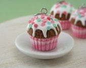 Pink Confetti Cupcake Charm - The New Cupcakes Collection