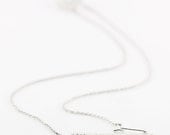 everything happens for a reason - 16" sterling silver fortune cookie necklace with fortune message at clasp