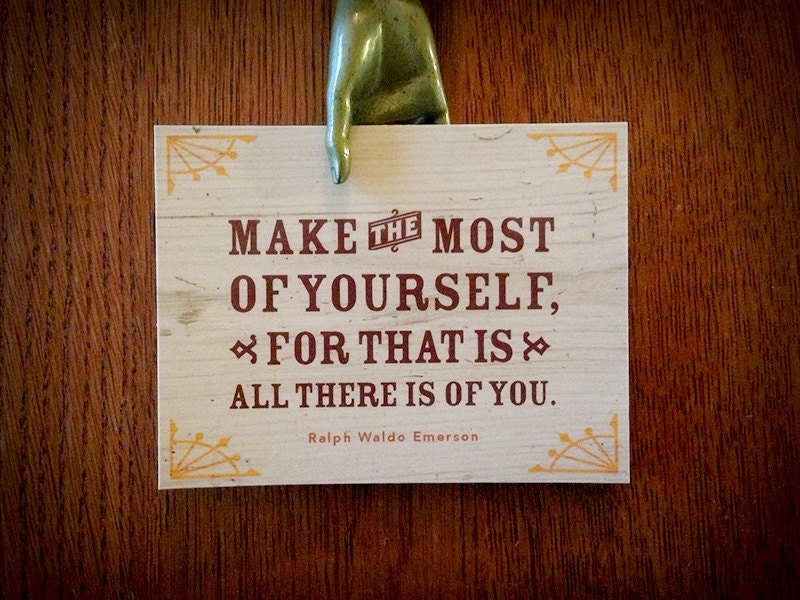 Emerson Quote Magnet, Perfect for Dads and Grads Gift