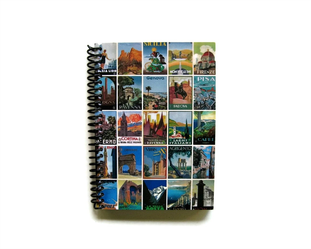 Italian Themed - Notebook Spiral Bound (4 x 6)