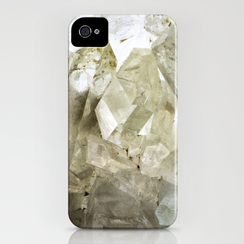 Photo iPhone4S Case - Mineral Quartz Crystal Photograph - Crystalline