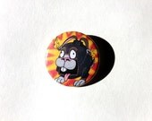 Bombunny is at his Wit's End, Pinback Button