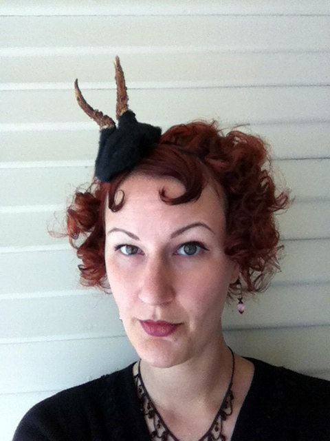 Roe Deer Antler Headband - Black Forest Faun Fawn Halloween Costume