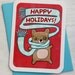 Christmas Card - Happy Holidays Bear - Notecard