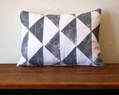 Hand Printed Arrow Pillow - 12 x 16 Pillow with Insert - Desert - Southwest