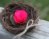 Birds Nest Ring Bearer Pillow FREE SHIPPING