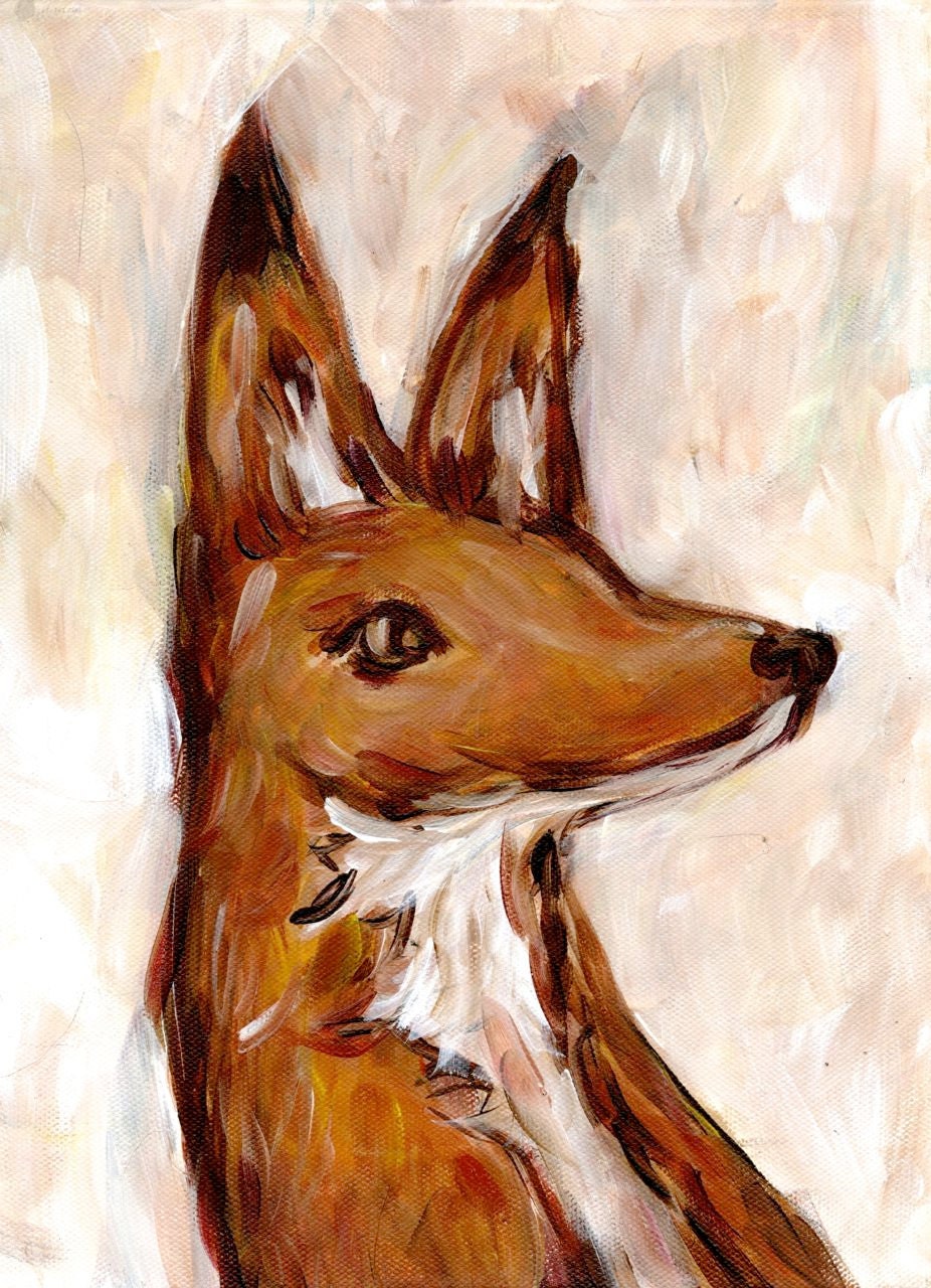 Horatio the Fox -  8x10 Print - Fox Illustration