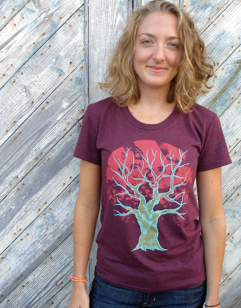 Womens Tshirt - Shallow Tree - Womens Fashion