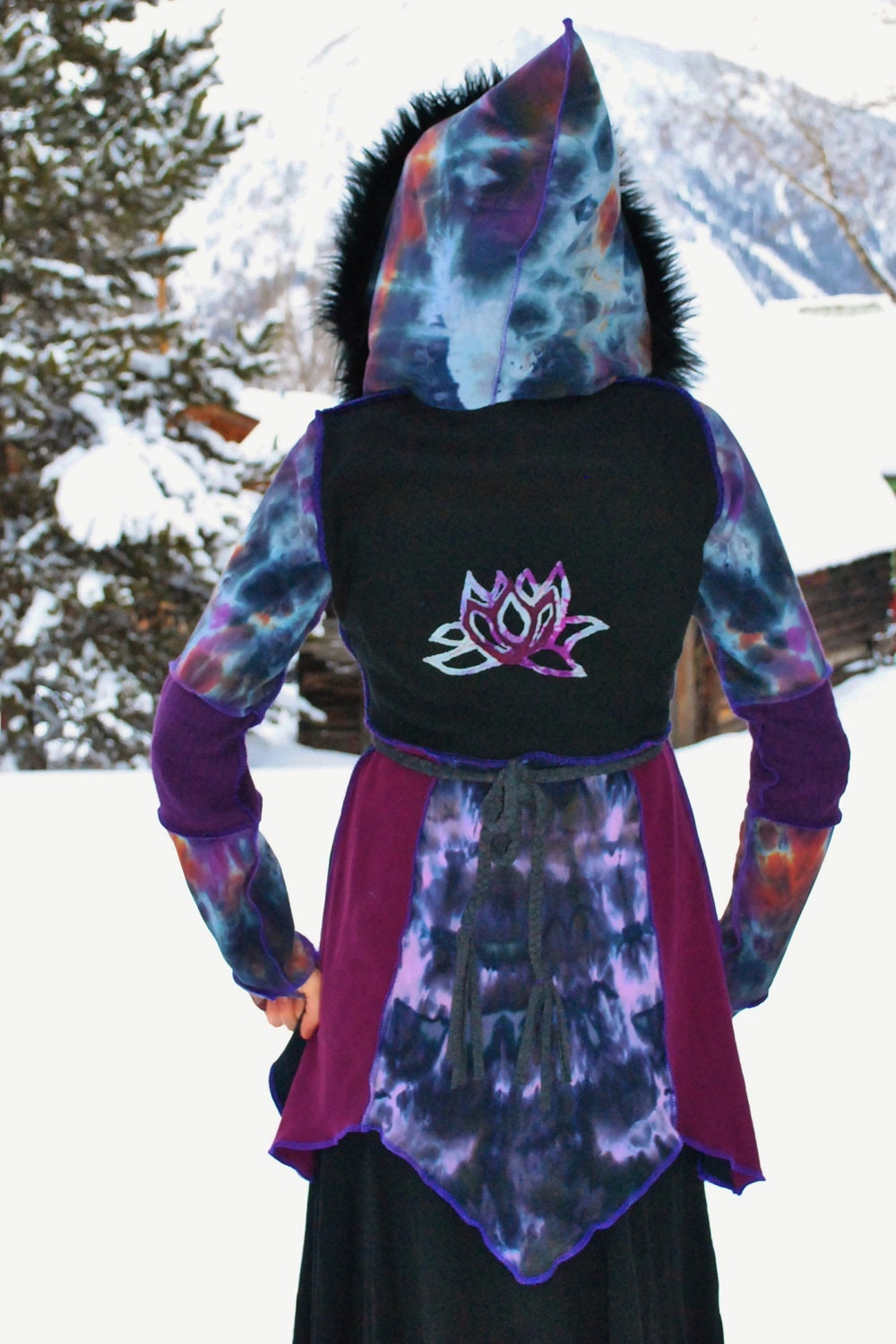 Pixie coat Hippie Coat patchwork Fairy by IntergalacticApparel