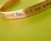 Personalized Cuff Bracelet in copper - custom quote