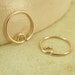 20 gauge Solid 14kt Gold Hoop Earrings - 20mm