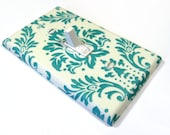 Shabby Chic Home Decor Emerald Turquoise Damask Light Switch Cover Teal Blue Ultramarine Green Shabby Chic Decoration