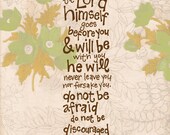 Scripture Art, Do Not Be Afraid, Hand Lettered Illustration (11x14)