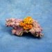 Solar Flare Octopus Pin, Yellow Polymer Clay Cephalopod Jewelry