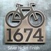 Bicycle Addres Sign, Biking Address Numbers, Bike Address Plaque