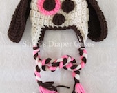 Crochet Puppy Hat - Baby Hat - Child's Hat