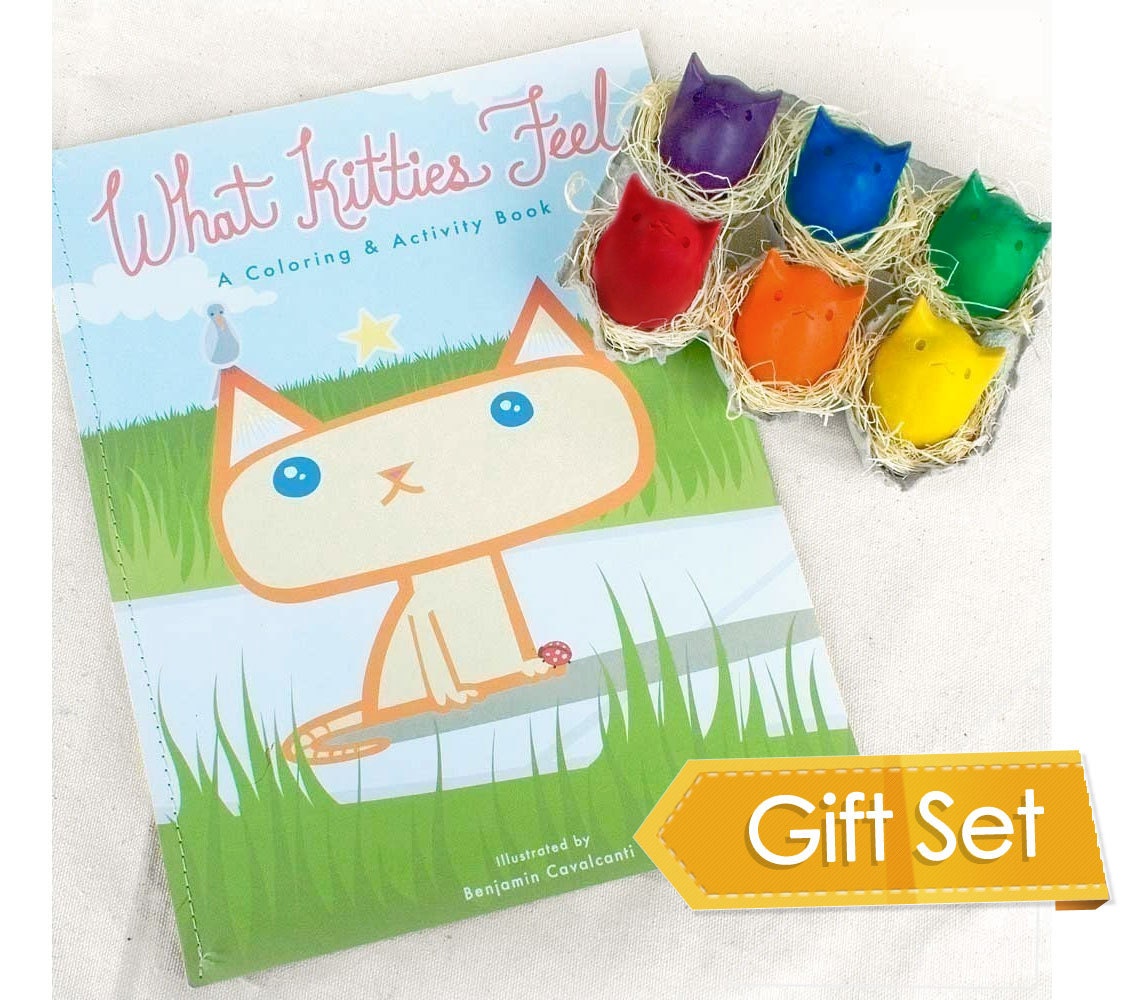 Mini Gift Set- Beeswax Crayons & Coloring Book