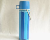 Large Blue Vintage Thermos