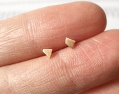 tiny quadrilaterals in 9ct yellow gold, handmade in England