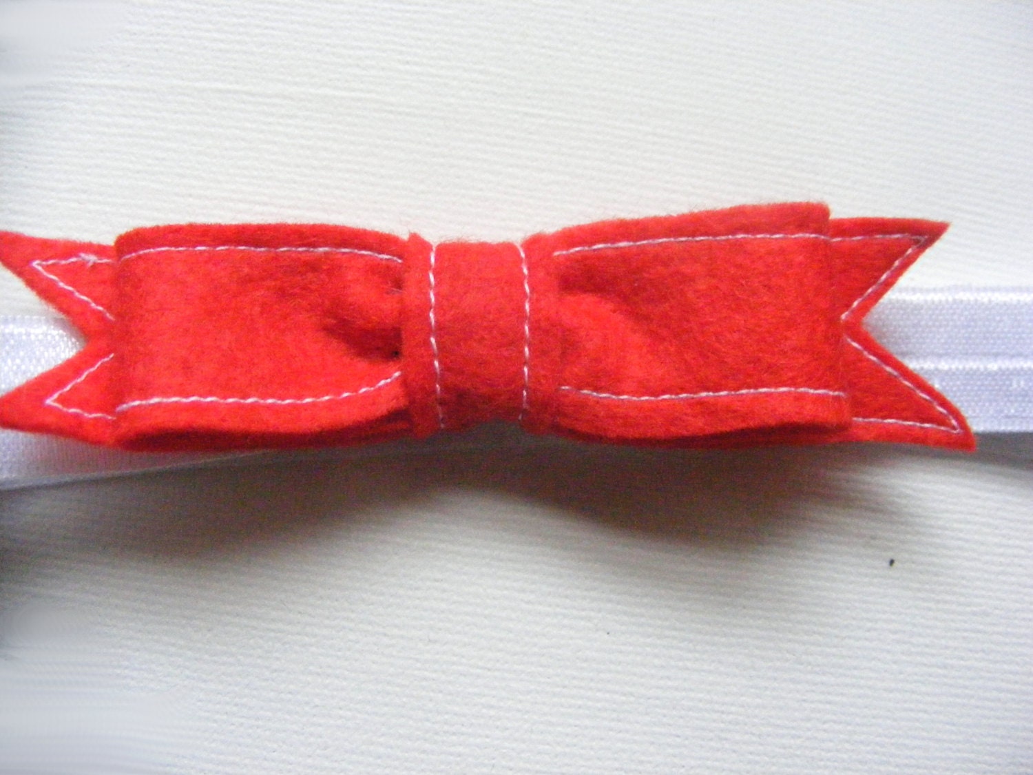 Red Bow Felt Headband Christmas Holiday