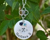 Custom Sports Necklace-LACROSSE HOCKEY, Custom Sports Jewelry, Sports Mom Jewelry, Player Jewelry, Sports Team Gift, Personalized