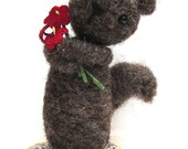 Estelle the Squirrel Needle Felted Miniature
