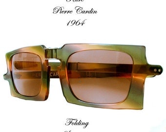 Vintage Pierre Cardin Folding Sunglasses 1964 Rare