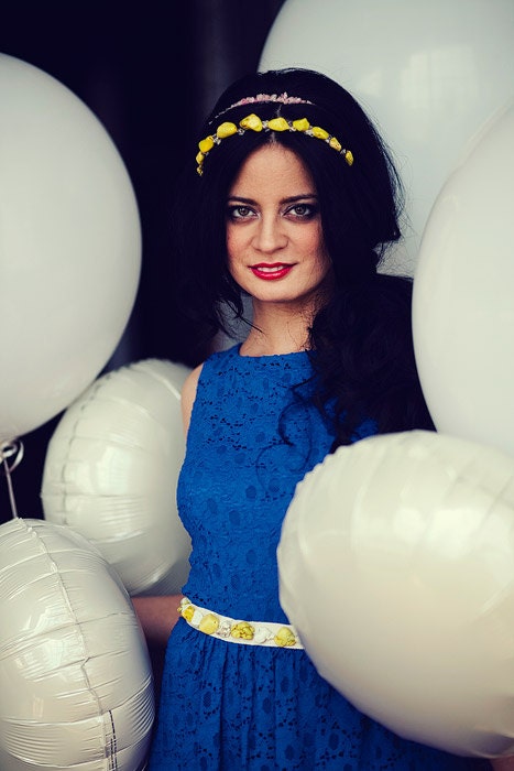 Rock Candy headband in yellow