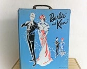 Vintage 1960s Barbie and Ken Doll Case 1963 Ponytail