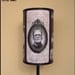Frankenstein's Bride lamp shade Lampshade - halloween decor, horror decor, horror movie, goth decor, damask lamp shade