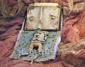 The Last Chapter  - lustre print size A4 ( 8.3 in x 11.7 in )  art doll  fairy tale magical book