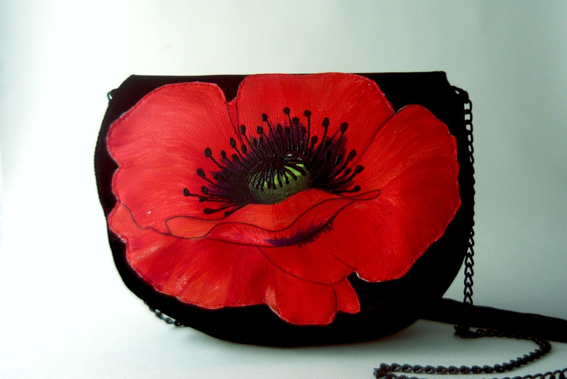 Mac-Mac - Big red poppy purse