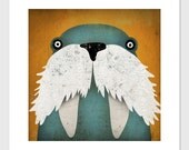 The Walrus ART Illustration 12x12 giclee print SIGNED by Ryan Fowler
