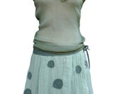 Green Blouse and Skirt