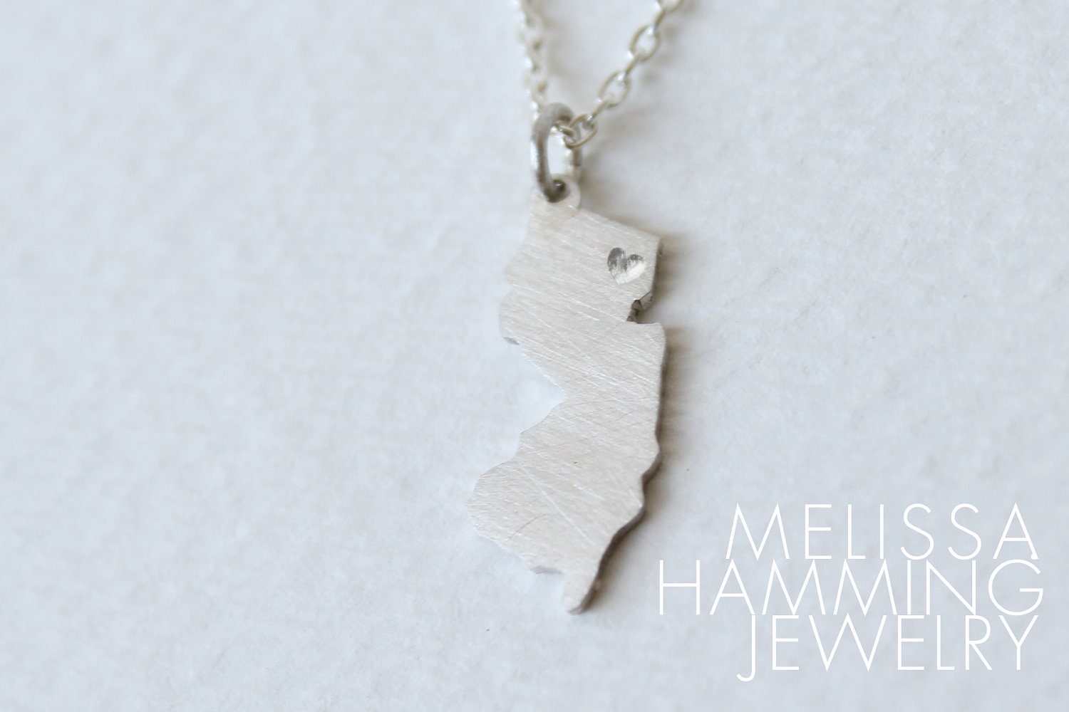 Nj Outline Necklace