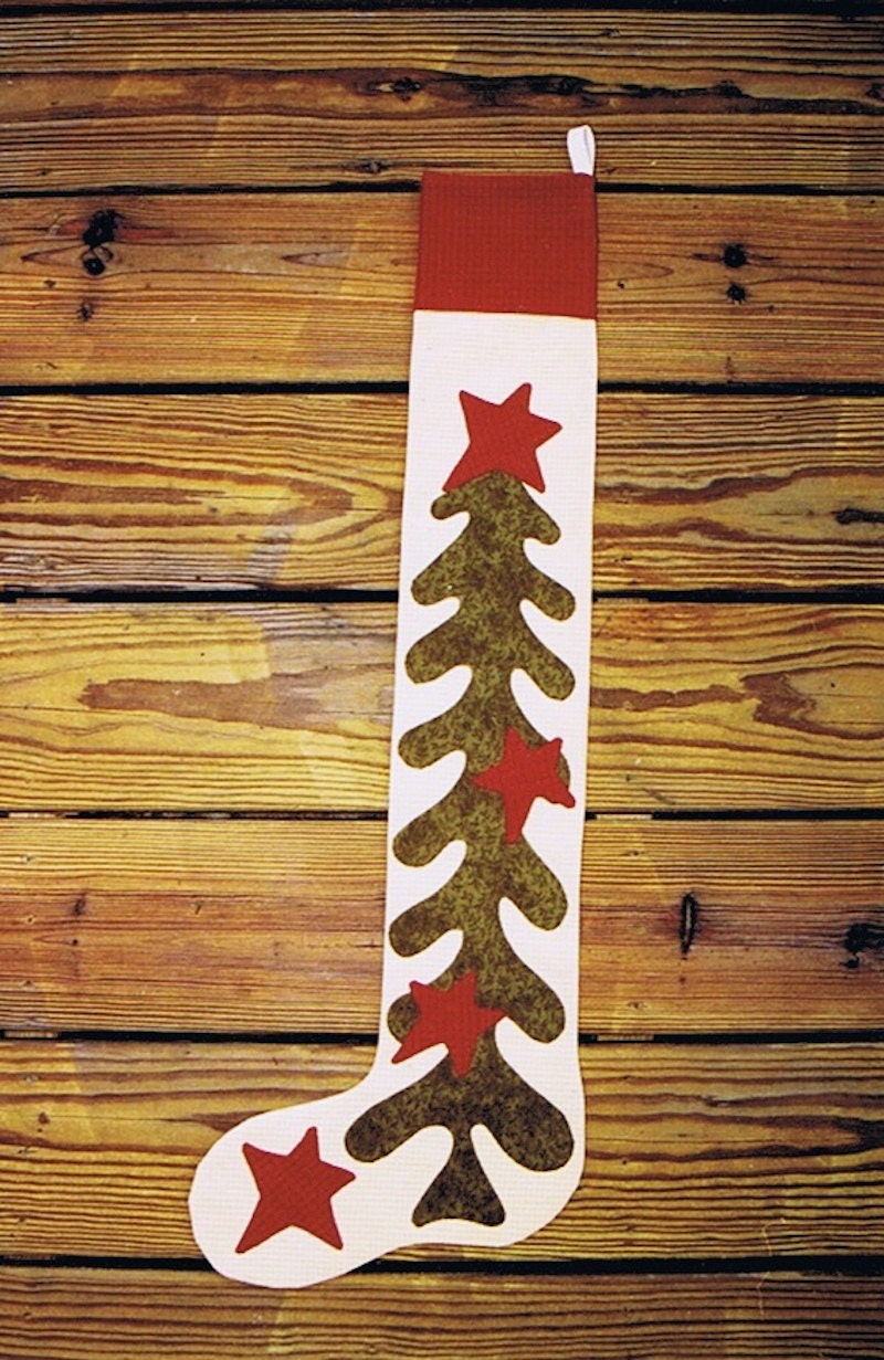 Long Tall Christmas Stocking PDF Pattern