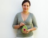 Flower Power Wallet Pouch Crocheted Purse