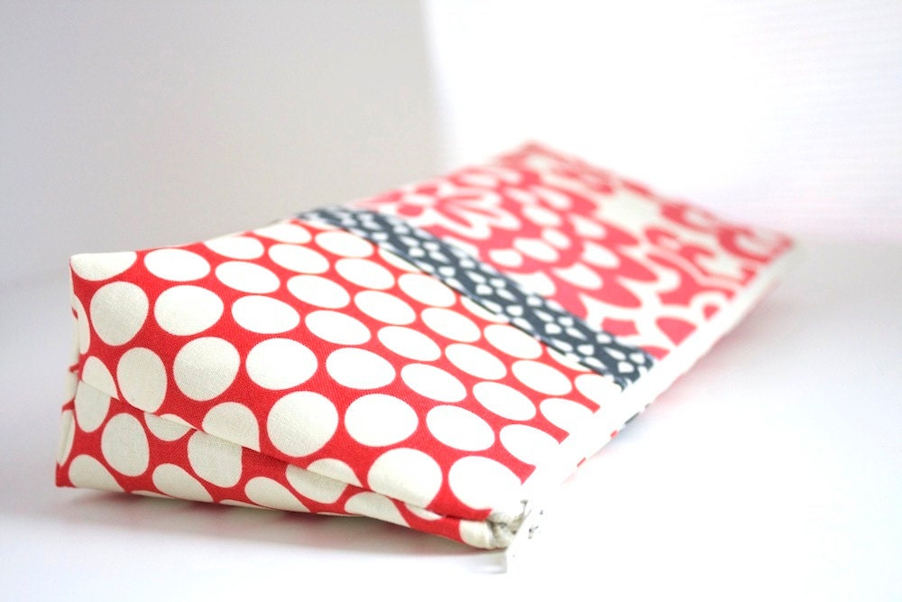 NEW Personalized Cosmetic Makeup Bag - Cherry Bomb - Made to Order