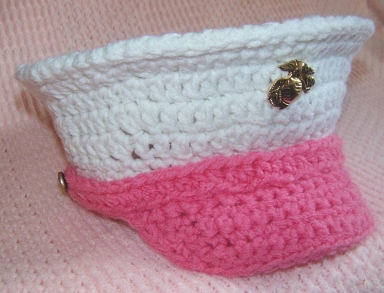 USMC baby cover marine baby USMC dress blues Marine Corps hat you pick the size and colors  Hobbyist License 11324