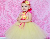 Sweet Yellow Flower Girl Tutu Dress